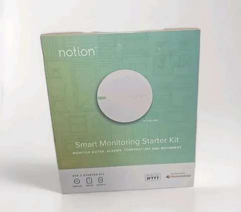 Notion All in One Smart Home Monitoring System FIVE Sensors (5x) Bridge New