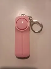  Self Defense Siren Personal Alarm & Led Light, pink, 2 AAA batteries included