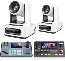PTZ Camera Bundle/Kits, 4K 20X AI Tracking NDI Sdi/Hdmi/Usb3.0/Lan(Poe) PTZ Came