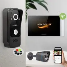 HOMSECUR WIFI Video Doorphone Intercom Door Bell Call Transfer Photo Recording