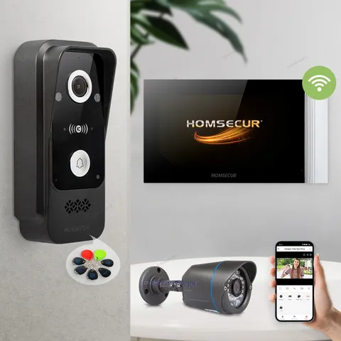 HOMSECUR WIFI Video Doorphone Intercom Door Bell Call Transfer Photo Recording