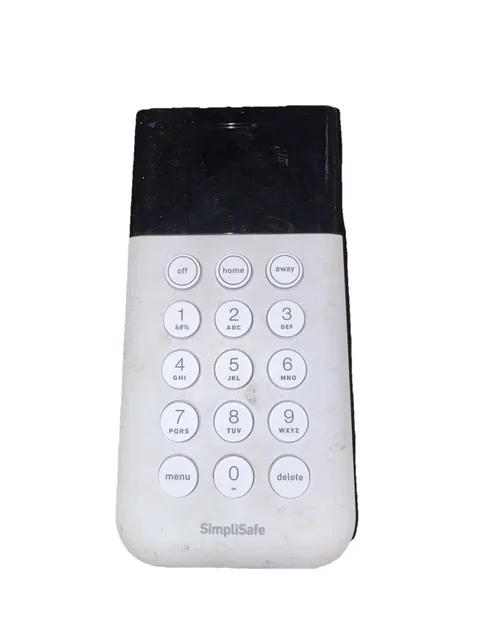 SimpliSafe KP3 Home Security System Keypad Remote White Model SSKP3