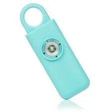 SEE VIDEO! Self Defense Siren. Personal Alarm. Emergency Keychain. Blue.
