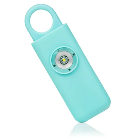 SEE VIDEO! Self Defense Siren. Personal Alarm. Emergency Keychain. Blue.