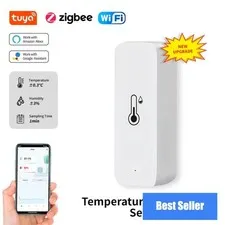 iHseno Tuya WiFi Zigbee Temperature Humidity Sensor Alexa Google