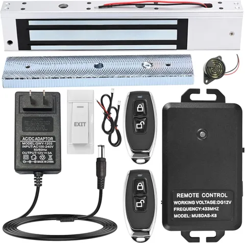 Access Control System with Remote, 600 Lbs Magnetic Door Lock Kit