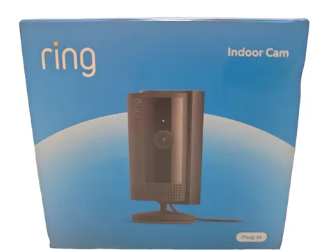 Ring Indoor Cam 2nd Gen Black Plug-In HD Security Camera New Open Box