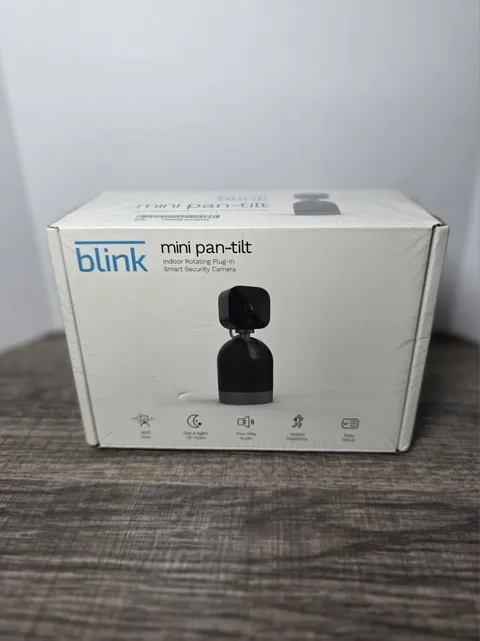 Blink Mini Pan-Tilt Rotating Indoor Plug-in Smart Security Camera NEW