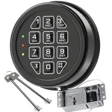 Electronic Safe Lock Keypad w Solenoid 2 Keys for Gun Home Hotel Safe Box