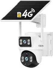 4G Solar Security Camera w/ SIM Card - No WiFi, No Problem - Dual Gimbals