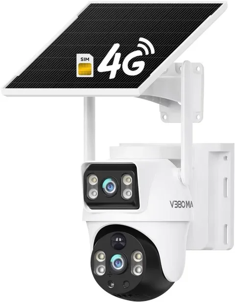 4G Solar Security Camera w/ SIM Card - No WiFi, No Problem - Dual Gimbals