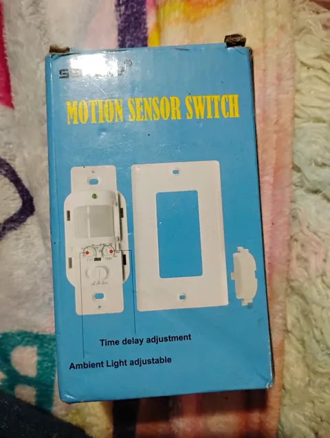 Sensky Motion Sensor Switch Wired Wall Mount Light Sensor 180° 9m White IP20