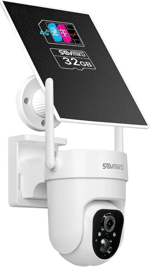 4G Camaras De Seguridad Sin WIFI Para Casa Exterior Inalambricas Con Panel Solar