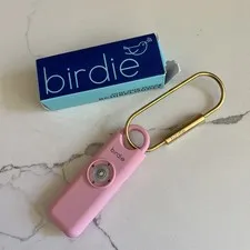 She’s Birdie The Original Personal Safety Alarm for Women Pink Blossom key ring 