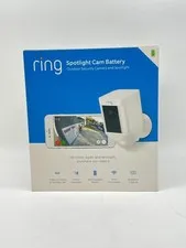 Ring Spotlight Cam Battery Security Camera White New In Box