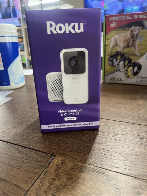 Roku Smart Home Wired Video Doorbell & Chime, 1080p HD, Night Vision 2 Way Audio