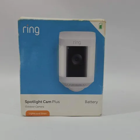 Ring Spotlight Cam Plus Floodlight Cam White B09JZ5BG26