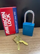 American Lock Safety Series Padlock A1106BLU KD