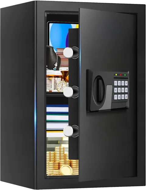 3.3 Cuft Fireproof Safe Box with Electronic Keypad & Removable Shelf