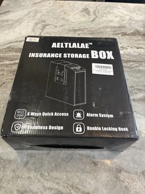 Aeltlalae Insurance Smart Digital Fingerprint Password Gun Safe Storage Box