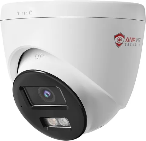 4MP Turret Wired Poe IP Security Camera Outdoor