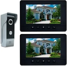 Video Intercom System 7in Door Phone HD Camera Wired 2 Way