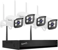 Supersonic 8CH Wireless Security Camera System 4 Cam 1080P 1TB Night Vision NEW