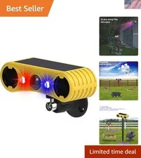 Solar Outdoor Motion Sensor Alarm,13 Sounds,Loud Noise Maker | Including Dog ...