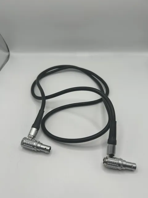 Rotatable Right Angle LEMO-0B 2-Pin Male to 2-Pin Male Power Cable Suitable f...