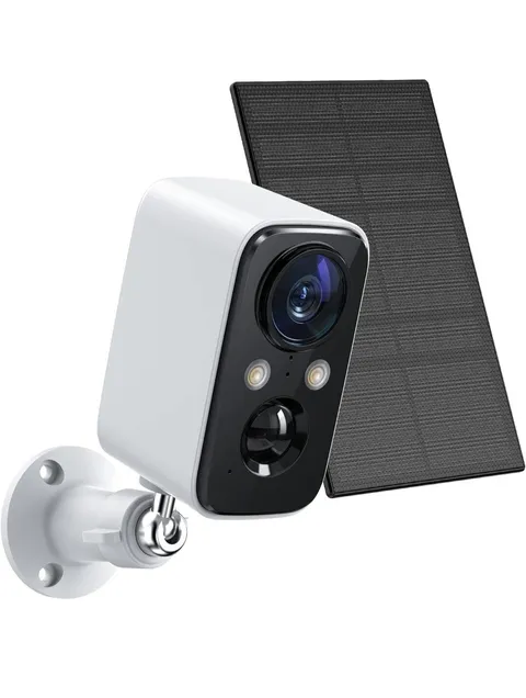 FOAOOD Solar Panel Security Cameras Wireless Outdoor Battery Powered