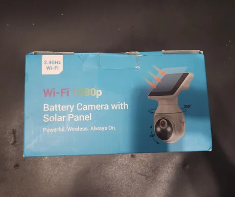1080p Wi-Fi Battery/Solar Security Camera Motion Night Vision 360 Two-Way C50