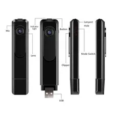 1080P Mini Body Cam Portable Wearable Clip Pocket Cam Video Recorder DVR USB PK2