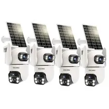Security Cameras Wireless Outdoor with Dual Lens,Solar Cameras for Home Secur...