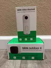 Blink Video Doorbell Plus Outdoor 4 Wireless Camera & Sync Module Core - NEW!