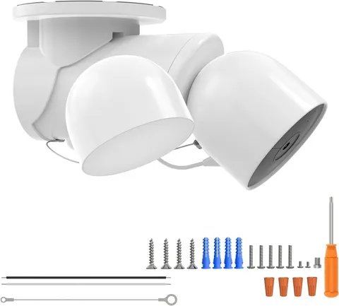 Eave Mount with Anti-Drop Security Chain for Google Nest Cam with Floodlight Out