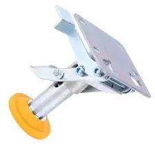 Trolley Brake Floor Lock Iron Galvanized Trolley Cart Lock With TPU Pad For CHU