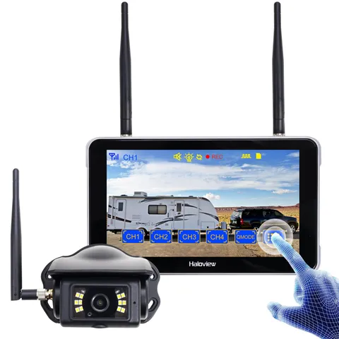 Haloview BT7 Touch RV Backup Camera Wireless 2.4G Digita FHD 1080P DVR...