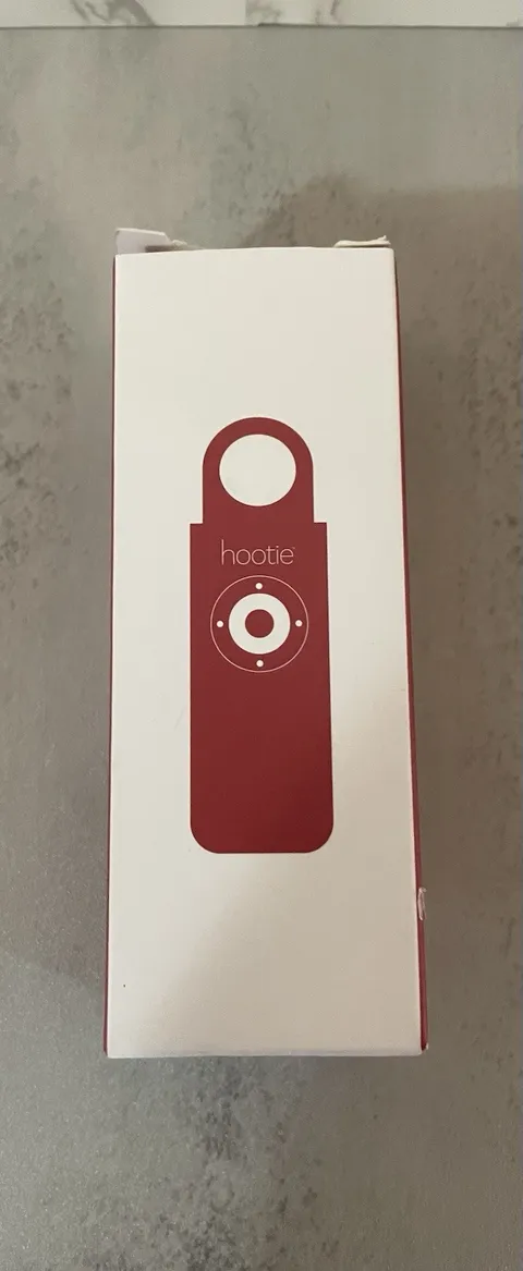 HOOTIE Personal Safety Keychain Alarm - 130dB Siren & Light Self Defense - RED