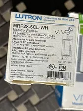 Lutron MRF2S-6CL-WH Vive Maestro Wireless RF Dimmer White NEW IN BOX