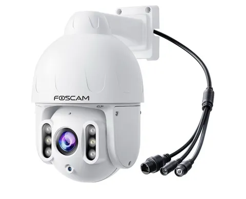 FOSCAM 4K/8MP POE Outdoor Security Camera 2-Way Audio,360° PT,IP66 waterproof