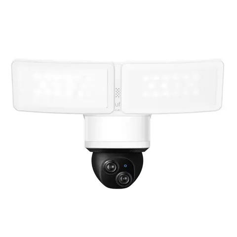 E340 Outdoor Hardwired Floodlight Security Camera with Pan and Tilt Dual Lens 2,
