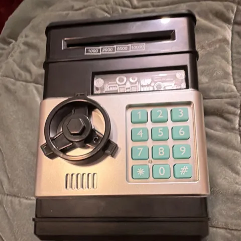 Electronic Keypad Money Safe Combination Lock Plastic Black/Silver for Valuables