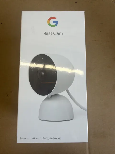 New Sealed Google Nest Cam 2nd Gen Indoor Wired Smart Home Security Camera 