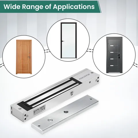 MAGLOCK 280KG 600LBS 12V 24V ELECTRIC MAGNETIC LOCK GATE SYSTEM ACCESS CONTROL