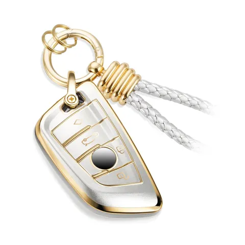 for BMW Key Fob Cover with Upgraded Anti-lost Luxury Keychains, Fas... Fast Ship