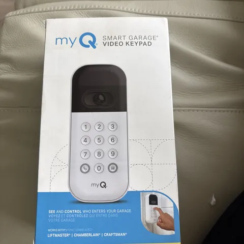 myQ Smart Garage Door Video Keypad with Wide-Angle Camera,Customizable PIN