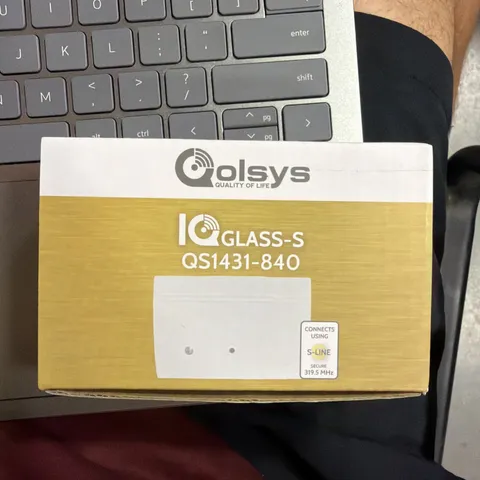 QO IQ Wireless S-Line Encrypted Glass Break Sensor - White (QS1431-840)