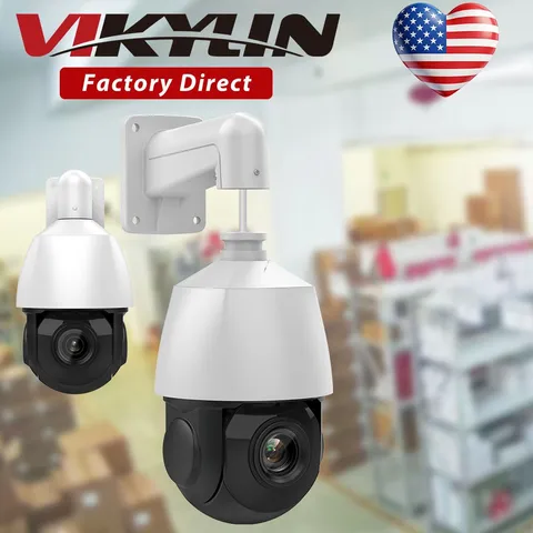 VIKYLIN CCTV 360 degree 8MP PTZ 25x Zoom 4K IP Camera IR50M Auto Tracking Speed