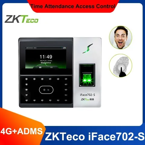 ZKTeco iFace702-S 4G Access Control Machine Facial Recognition Fingerprint ADMS