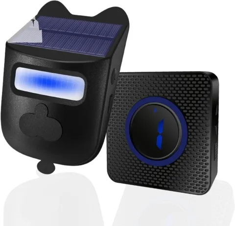 Wireless Motion Sensor Solar Driveway Alarm 600ft Range Weatherproof